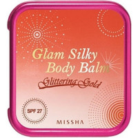 Missha Шелковистая бальзам-пудра  Сверкающий Золотой тон с SPF27 Glam Silky Body Balm Glittering Gold (25 гр)