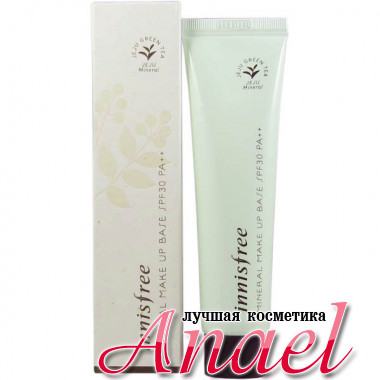 Innisfree Минеральная база под макияж Тон 02 Зеленый Mineral Make Up Base SPF30 PA++ (40 мл)