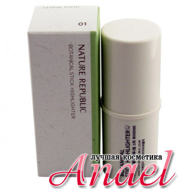 Nature Republic Хайлайтер в карандаше Botanical Stick Highlighter Тон 01 Розовое сияние (6,5 гр)