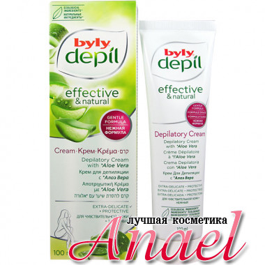 Byly Depil Нежный крем для депиляции тела с алоэ вера Depilatory Cream (100 мл)