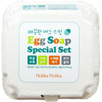 Holika Holika Мыло-маска ручной работы. Специальный набор Egg Soap Special Set (4 шт x 50 гр)