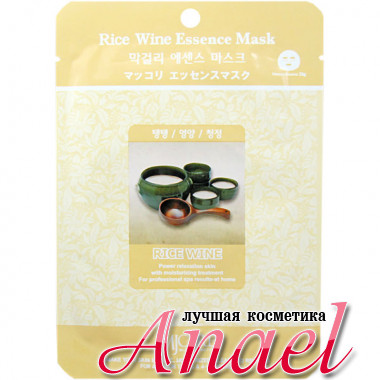 Mijin Тканевая маска с экстрактом рисового вина MJ Care Rice Wine Essence Mask (1 шт х 23 гр)