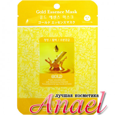 Mijin Тканевая маска с коллоидным золотом MJ Care Gold Essence Mask (1 шт х 23 гр)