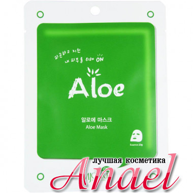 Mijin MJ Care Тканевая маска с экстрактом алоэ Aloe Mask (1 шт х 22 гр)