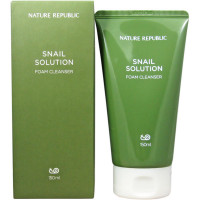 Nature Republic Пенка для умывания с улиточным экстрактом Snail Solution Foam Cleanser (150 мл)