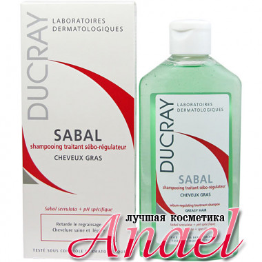 Ducray Лечебный себорегулирующий шампунь Сабаль для жирных волос Sabal Sebum-Regulating Treatment Shampoo (200 мл)