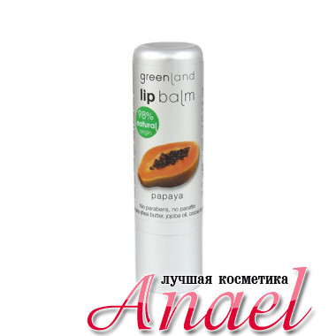 Greenland Бальзам для губ Папайя Lip Balm (3,9 гр)