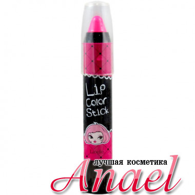 Lioele Помада-карандаш для губ Тон 01 Яркий розовый Lip Color Stick Elly - Hot Pink (4 гр) 