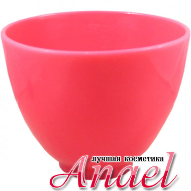 Anskin Красная чашка для размешивания масок «Резиновый мяч» Rubber Ball (700 мл)