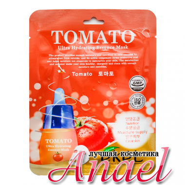 Ekel Ультра-увлажняющая тканевая маска с экстрактом томата для лица Tomato Ultra-Hydrating Essence Mask (1 шт x 25 мл)