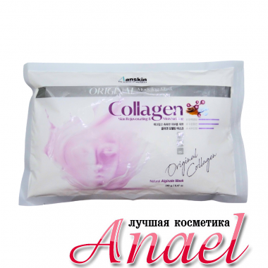 Anskin Альгинатная маска с коллагеном и гиалуроновой кислотой Modeling Mask Collagen Skin Rejuvenating & Moisturizing (240 гр)