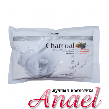 Anskin Сменный пакет альгинатной маски с угольной пудрой Modeling Mask Charcoal Oil Control & Pore Management (240 гр)