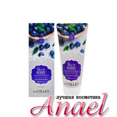 Dr. Cellio Очищающая пенка для умывания с экстрактом черники Fruit Blueberry Foam Cleansing (100 мл)