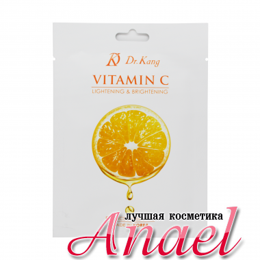 Dr. Kang Осветляющая тканевая маска с витамином C Vitamin C Lightening & Brightening Essence Sheet Mask (21 мл)