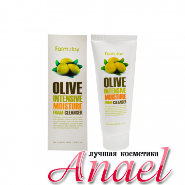 Farm Stay Пенка для умывания с экстрактом оливы Olive Intensive Moisture Foam Cleanser (100 мл) 