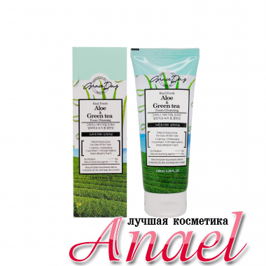 Grace Day Мягкая пенка для умывания с экстрактами алоэ и зеленого чая Aloe&Green Tea Foam Cleansing	(100 мл)									