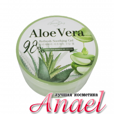 Grace Day Многофункциональный смягчающий гель с экстрактом алое Aloe Vera Refresh Soothing Gel (300 мл)							