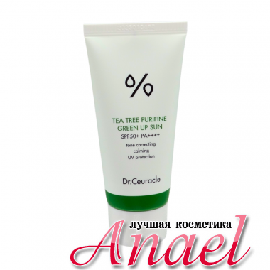 Dr.Ceuracle Солнцезащитный крем для проблемной кожи Tea Tree Purifine Green Up Sun SPF50+ PA++++ (50 мл)