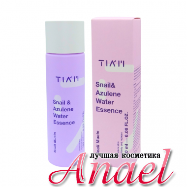 Tiam Эссенция с муцином улитки и азуленом Snail&Azulene Water Essence (180 мл)