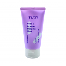 Tiam Ночная маска с муцином улитки и азуленом Snail&Azulene Sleeping Mask (100 мл) 