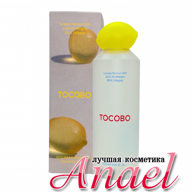 Tocobo Кислотный тоник-эксфолиант с экстрактом лимона Aha Bha Lemon Toner (150 мл)