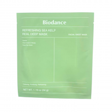 Biodance Успокаивающая гидрогелевая маска с водорослями Refreshing Sea Kelp Real Deep Mask (1х34 гр)