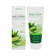 Deoproce Очищающая пенка с экстрактом алоэ Natural Perfect Solution Cleansing  Foam Aloe (170 мл)