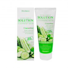 Deoproce Очищающая пенка с экстрактом огурца Natural Perfect Solution Cleansing  Foam Cucumber (170 мл)