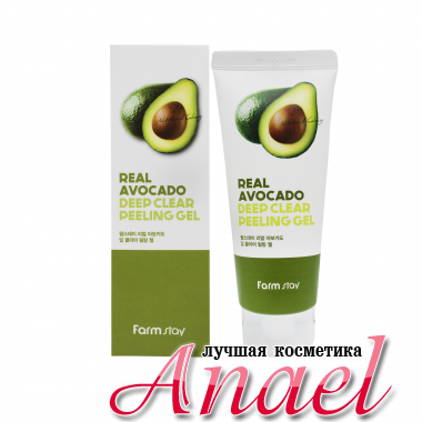 Farm Stay Пилинг гель для лица с экстрактом авокадо Real Avocado Deep Peeling Gel (100 мл)