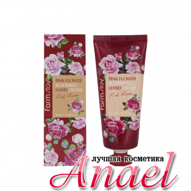 Farm Stay Крем для рук с экстрактом лепестков розы Pink Flower Blooming Hand Cream Pink Rose (100 мл)