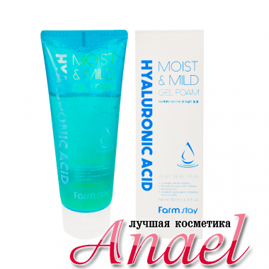 Farm Stay Мягкая гель-пенка с гиалуроновой кислотой Hyaluronic Acid AHA BHA PHA Most & Mild Gel Foam (200 мл) 