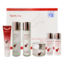 Farm Stay Антивозрастной набор для лица с экстрактом улитки Snail Muscus Moisture Skin Care 4 Set (6 предметов)