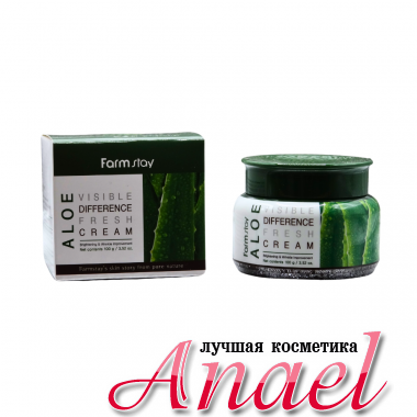 Farm Stay Успокаивающий крем для лица с алоэ Visible Difference Fresh Cream Aloe (100 гр)