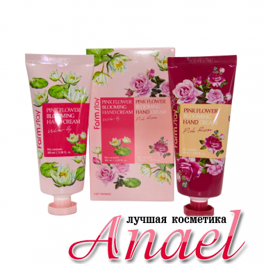 Farm Stay Набор кремов для рук с экстрактами цветочных лепестков Hand Cream 2 set Pink Flower