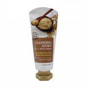 Welcos Очищающая пенка для лица с бурым рисом Cleansing Story Germinated Brown Rice Deep Cleansing Foam (120 мл)