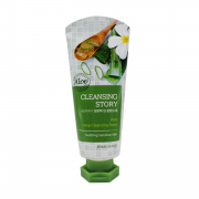 Welcos Очищающая пенка для лица с алое Cleansing Story Aloe Deep Cleansing Foam (120 мл)