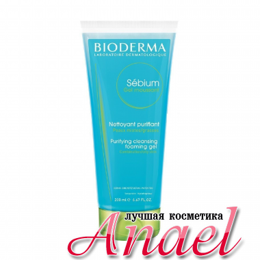 Bioderma Очищающий гель-мусс Себиум для комбинированной и жирной кожи Sebium Gel Moussant туба (200 мл)