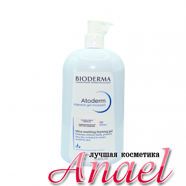 Bioderma Очищающий гель-мусс для сухой, атопичной кожи Atoderm Intensive Gel Moussant (1000 мл)