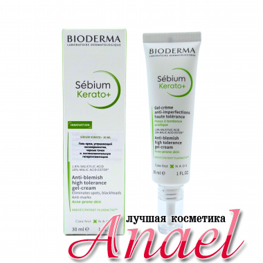 Bioderma Увлажняющий крем-гель для проблемной кожи Себиум Sebium Kerato+ (30 мл)