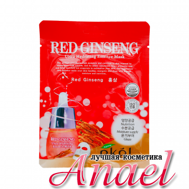 Ekel Ультра-увлажняющая тканевая маска с красным женьшенем Ultra Hydrating Essence Mask Red Ginseng (25 мл) 
