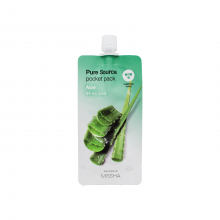 Missha Ночная маска для лица с экстрактом алое Pure Source Pocket Pack Aloe (10 мл)