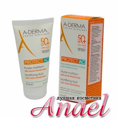 A-Derma Матирующий флюид для лица SPF50+ Protect AC Mattifying Fluid Very High Protection (40 мл)