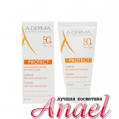 A-Derma Солнцезащитный крем для лица SPF 50+ Protect Cream (40 мл)