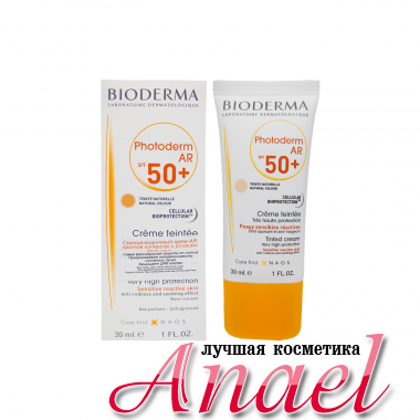 Bioderma Солнцезащитный крем AR против купероза Photoderm AR SPF 50+ cream (30 мл)