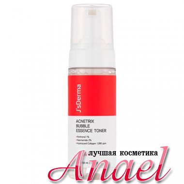 JsDerma Успокаивающий пузырьковый тонер-эссенция Acnetrix Bubble Essence Toner (150 мл ) 