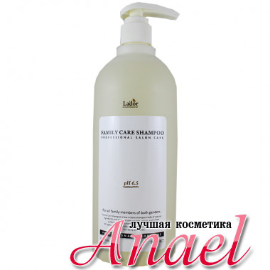 La'dor Бессульфатный шампунь для всей семьи Family Care Shampoo Professional Salon Care pH 6,5 (900 мл)