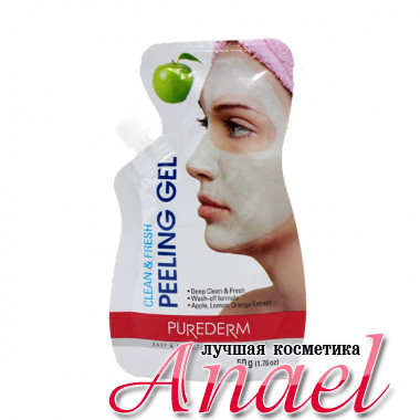 Purederm Очищающий и освежающий пилинг-гель для лица Clean & Fresh Peeling Gel (50 гр)