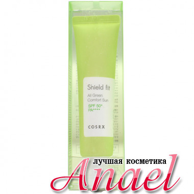 COSRX Солнцезащитный крем для чувствительной кожи лица Shield fit All Green Comfort Sun Sensitive SPF50+ PA++++ (35 мл)