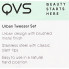 QVS Набор пинцетов для бровей из нержавеющей стали со скошенными кончиками Urban Tweezer Set (2 предмета)