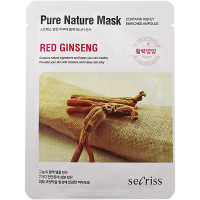 Anskin Secriss Тканевая маска «Женьшень» Pure Nature Mask Red Ginseng (1 шт)